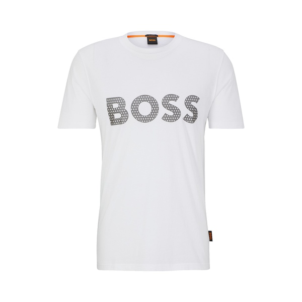 휴고보스 휴고 Hugo Boss Mens Logo Detail T-shirt 15661883