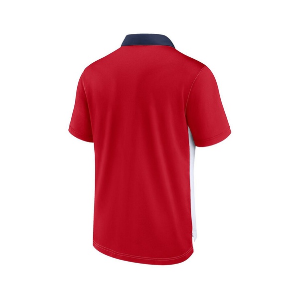 나이키 Nike Mens White Red California Angels Rewind Stripe Polo Shirt 16326881
