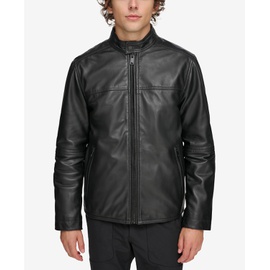 DKNY Mens Leather Racer Jacket 16207160