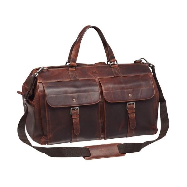  Mancini Mens Buffalo Dowel Rod Duffle Bag for Carry-On Travel 17151119