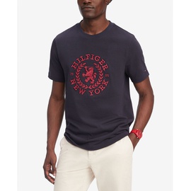 Tommy Hilfiger Mens Embroidered Heritage Logo T-Shirt 17060332