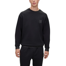 휴고 Hugo Boss Mens Oversized-Fit Logo Patch Sweatshirt 16559545