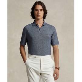 폴로 랄프 로렌 Polo Ralph Lauren Mens Classic-Fit Cotton-Linen Mesh Polo Shirt 16383633