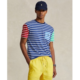 폴로 랄프 로렌 Polo Ralph Lauren Mens Classic-Fit Striped Jersey T-Shirt 16833229