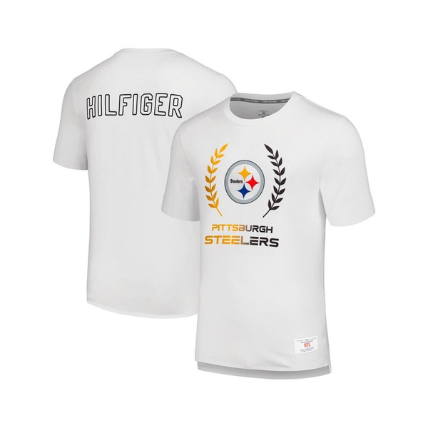 타미힐피거 Tommy Hilfiger Mens White Pittsburgh Steelers Miles T-shirt 17993719