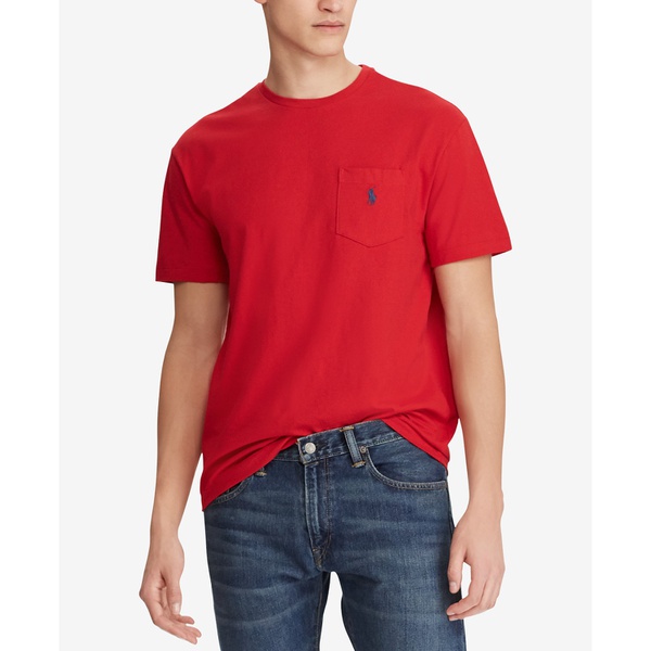폴로랄프로렌 폴로 랄프 로렌 Polo Ralph Lauren Mens Classic Fit Crew Neck Pocket T-Shirt 12670817
