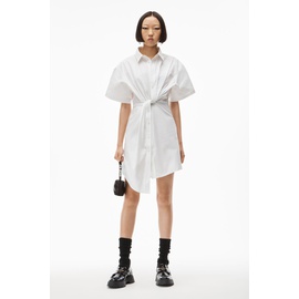 Alexanderwang TWISTED PLACKET DRESS IN COMPACT COTTON 192722235799