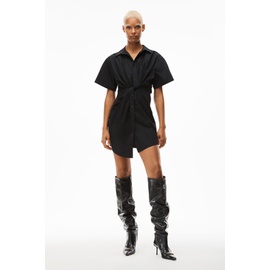 Alexanderwang TWISTED PLACKET DRESS IN COMPACT COTTON 192722235713