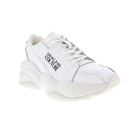 베르사체 진 꾸뛰르 베르사체 Versace Jeans Couture White Signature Classic Lace Up Sneakers 6559297470596