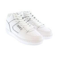 베르사체 진 꾸뛰르 베르사체 Versace Jeans Couture Signature Mid Top Lace Up White Sneakers- 7154340724868