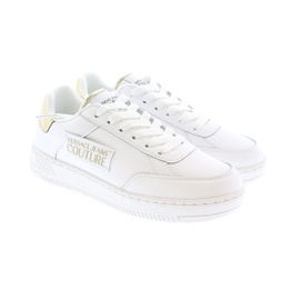 베르사체 진 꾸뛰르 베르사체 Versace Jeans Couture Low Top Signature White/Gold Sneakers- 7154342264964
