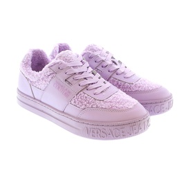 베르사체 진 꾸뛰르 베르사체 Versace Jeans Couture Fuzzy Lace Up Fashion Lilac Sneakers- 7154342461572