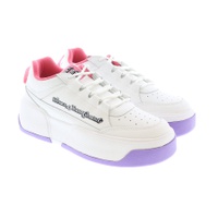 베르사체 진 꾸뛰르 베르사체 Versace Jeans Couture Signature Heel Low Top White Sneakers- 7154342330500