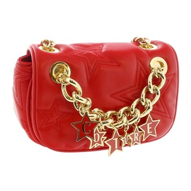 베르사체 진 꾸뛰르 베르사체 Versace Jeans Couture Red Star Quilted Charm Embellished Crossbody Bag 7188390871172