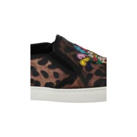 돌체앤가바나 Dolce & Gabbana Leopard Print Slip-On Loafers 7226120208516