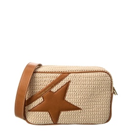 골든구스 Golden Goose Star Knit & Leather Shoulder Bag 7110093799556