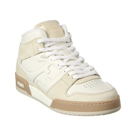 펜디 Fendi Match Leather & Suede High-Top Sneaker 7032900485252