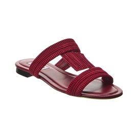 TOD'S Double T Strap Suede Sandal 7084024430724