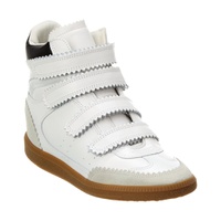 이자벨마랑 Isabel Marant Bilsy Leather & Suede High-Top Wedge Sneaker 7226659799172
