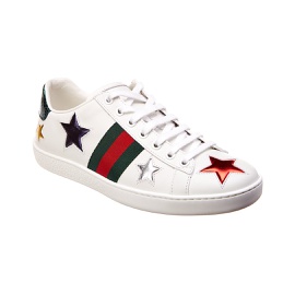 구찌 Gucci Ace Star Embroidered Leather Sneaker 7226661273732
