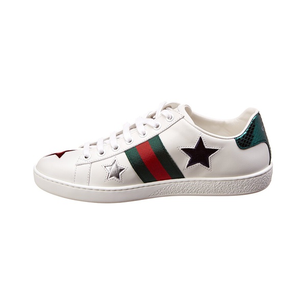 구찌 구찌 Gucci Ace Star Embroidered Leather Sneaker 7226661273732