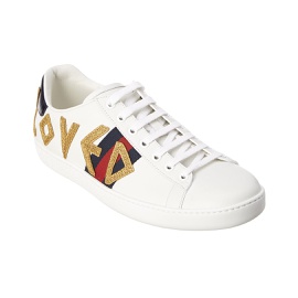 구찌 Gucci Ace Loved Embroidered Leather Sneaker 7231763415172