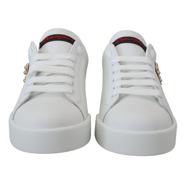 돌체앤가바나 돌체앤가바나 Dolce & Gabbana Embellished Logo Patch Sneakers 7220404224132