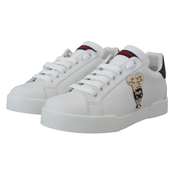 돌체앤가바나 돌체앤가바나 Dolce & Gabbana Embellished Logo Patch Sneakers 7220404224132