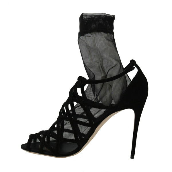 돌체앤가바나 돌체앤가바나 Dolce & Gabbana Suede Tulle Ankle Boots 7221557821572