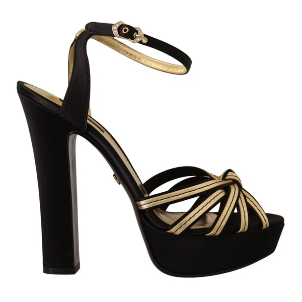돌체앤가바나 돌체앤가바나 Dolce & Gabbana Viscose Ankle Strap Heels Sandals 7221283979396