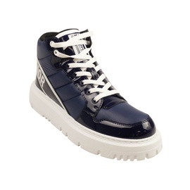 디올 DIOR Navy Blue Quilted Nylon D-Player High Top Sneakers 6973684088964