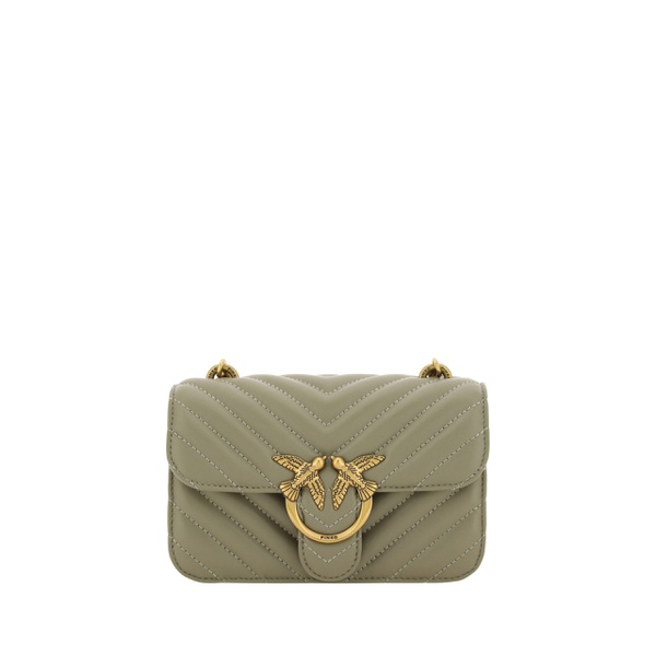  PINKO Chic Mini Love Bell Shoulder Bag in Noce Womens Green 7209365012612