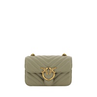 PINKO Chic Mini Love Bell Shoulder Bag in Noce Womens Green 7209365012612