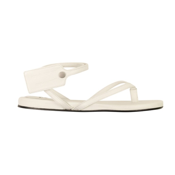  오프화이트 OFF-WHITE C/O VIRGIL ABLOH White Flat Zip Tie Sandals 7020988825732