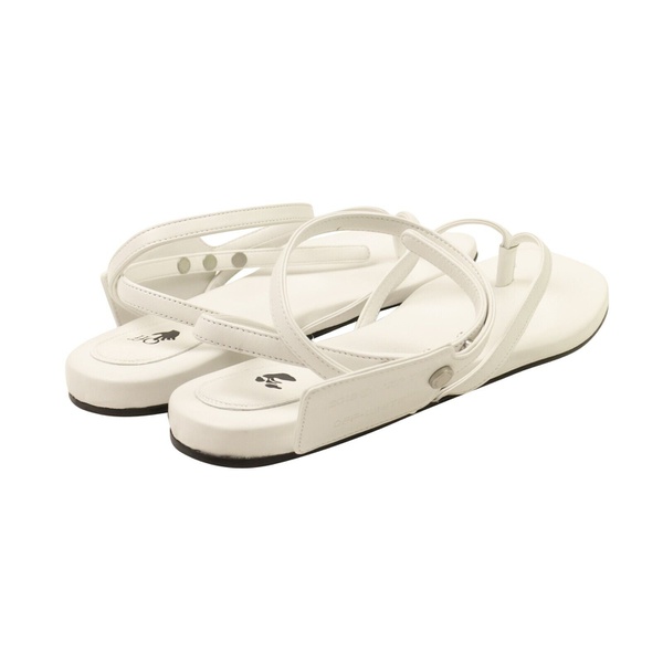  오프화이트 OFF-WHITE C/O VIRGIL ABLOH White Flat Zip Tie Sandals 7020988825732