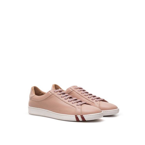  Bally Pink Leather Womens Sneakers 7228980822148
