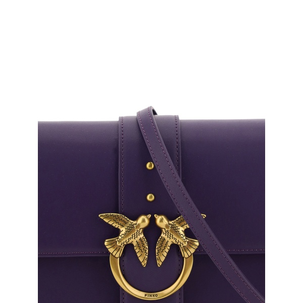  PINKO Elegant Purple Mini Shoulder Bag with Gold Womens Accents 7210004349060