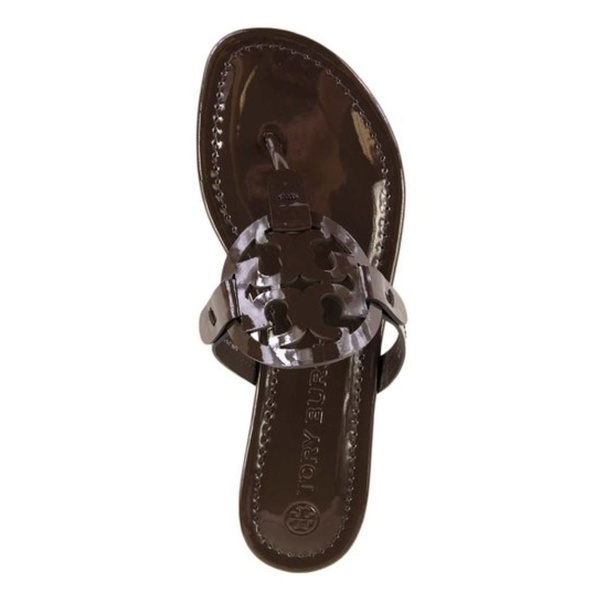토리버치 Tory Burch Womens Coconut Miller Patent Leather Slides Shoes 7198921818244