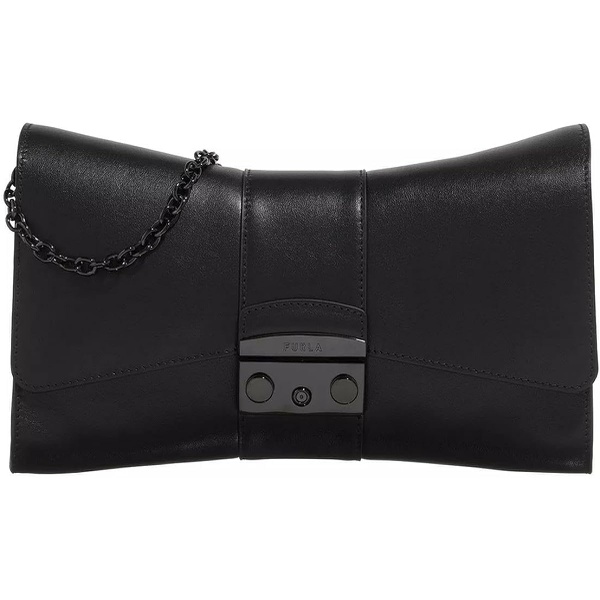 훌라 Furla Womens Black Leather M에트로 ETROPOLIS Crossbody Handbag 7198943445124