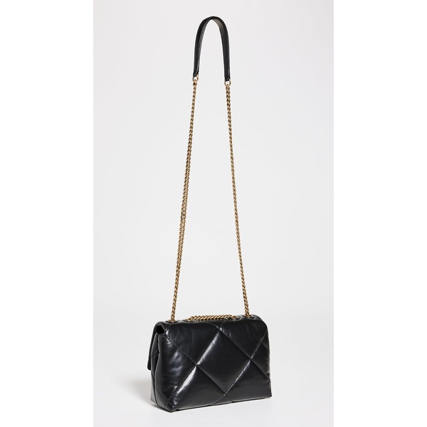 토리버치 Tory Burch Womens Kira Diamond Quilt Small Convertible Shoulder Bag, Black 7229006676100