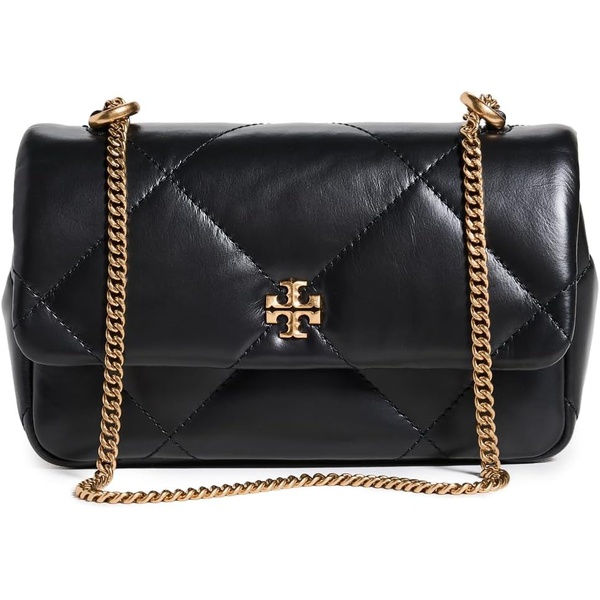토리버치 Tory Burch Womens Mini Kira Diamond Flap Bag, Black, One Size 7231751618692