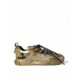 돌체앤가바나 Dolce & Gabbana Gleaming Gold-Toned Luxury Womens Sneakers 7206152732804