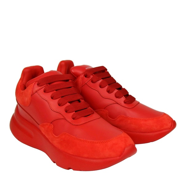 알렉산더 맥퀸 알렉산더맥퀸 Alexander McQueen Womens Red Leather / Suede Sneaker 6810746814596