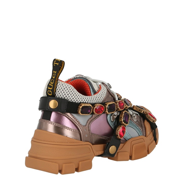 구찌 구찌 Gucci Womens Flashtrek Chunky Leather Sneakers 7109612994692