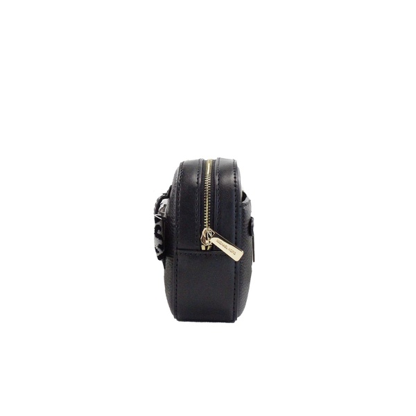 마이클 코어스 Michael Kors Black Pebbled Leather East West Zip Belt Bag 7232064094340