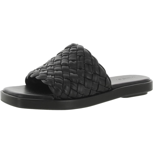 빈스 빈스 Vince Mari Womens Faux Leather Warm Slide Sandals 7231077122180