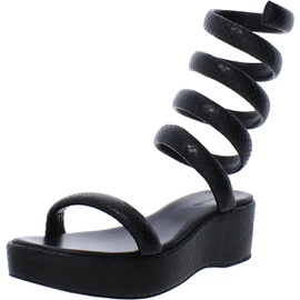 Cult Gaia Gabi Womens Leather Open Toe Platform Sandals 7217127686276