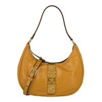 모스키노 Moschino Womens Leather Logo Shoulder Bag 7168930709636