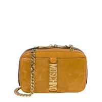 모스키노 Moschino Womens Leather Logo Shoulder Bag 7168928022660