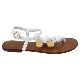 돌체앤가바나 Dolce & Gabbana Crystal Flip Flops Sandals 7235447718020